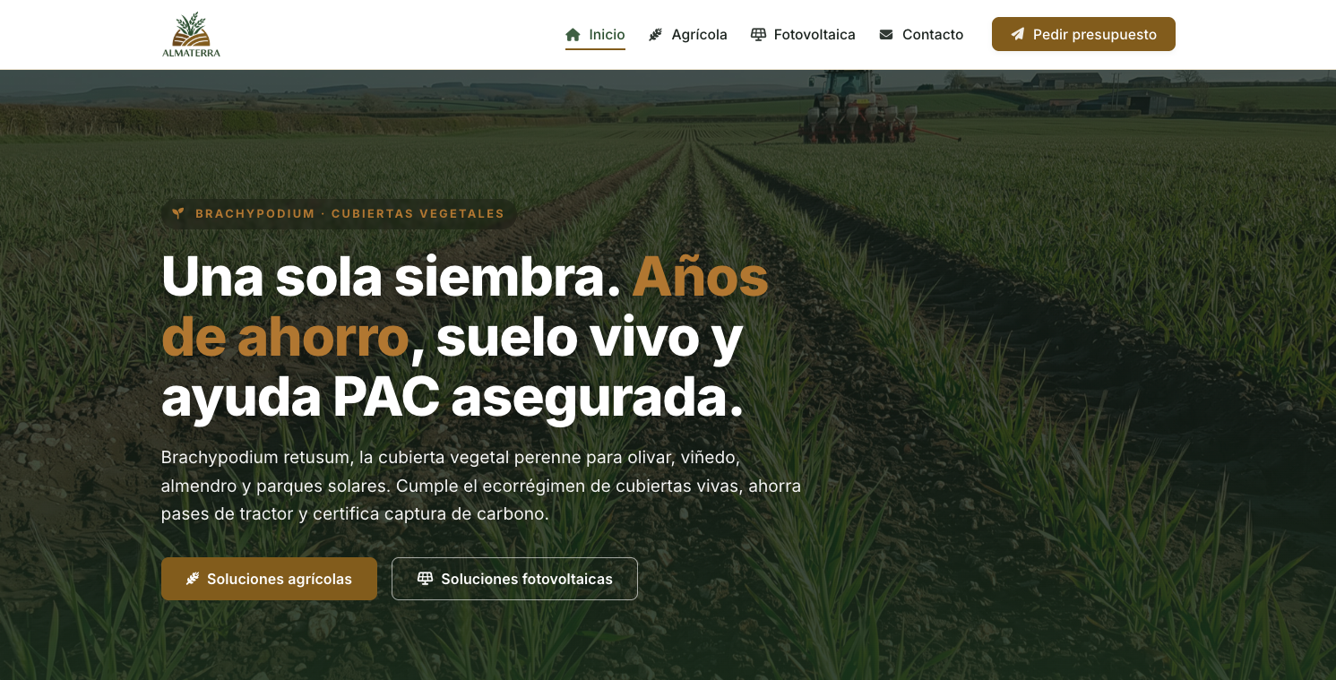 Captura de la web de Almaterra