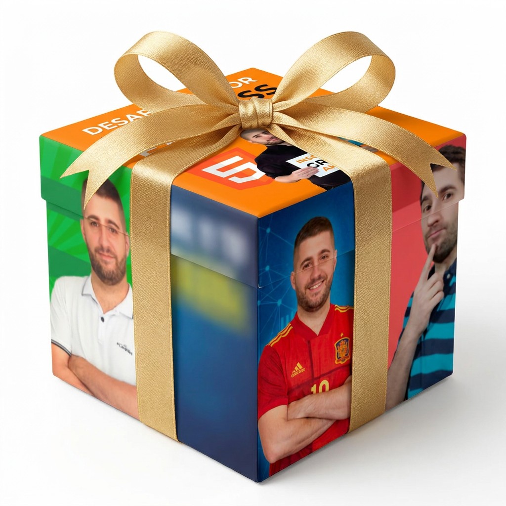 Pack de todos los cursos de Josma envuelto como regalo