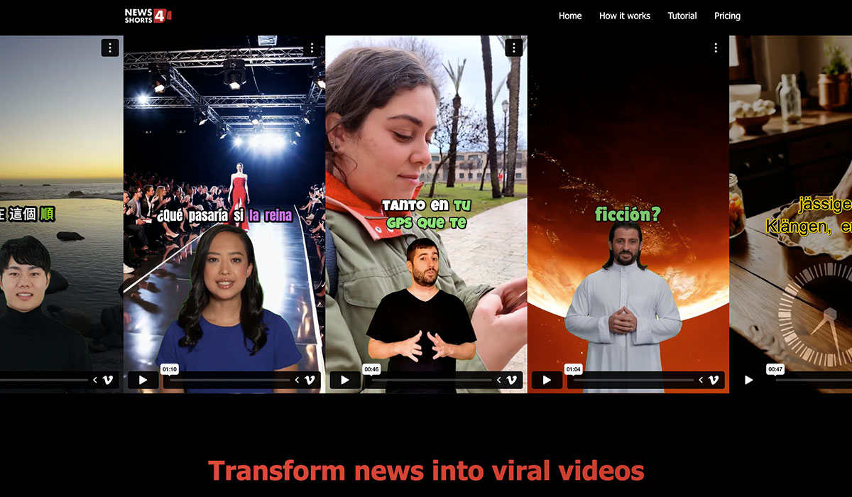Captura del proyecto News 4 Shorts